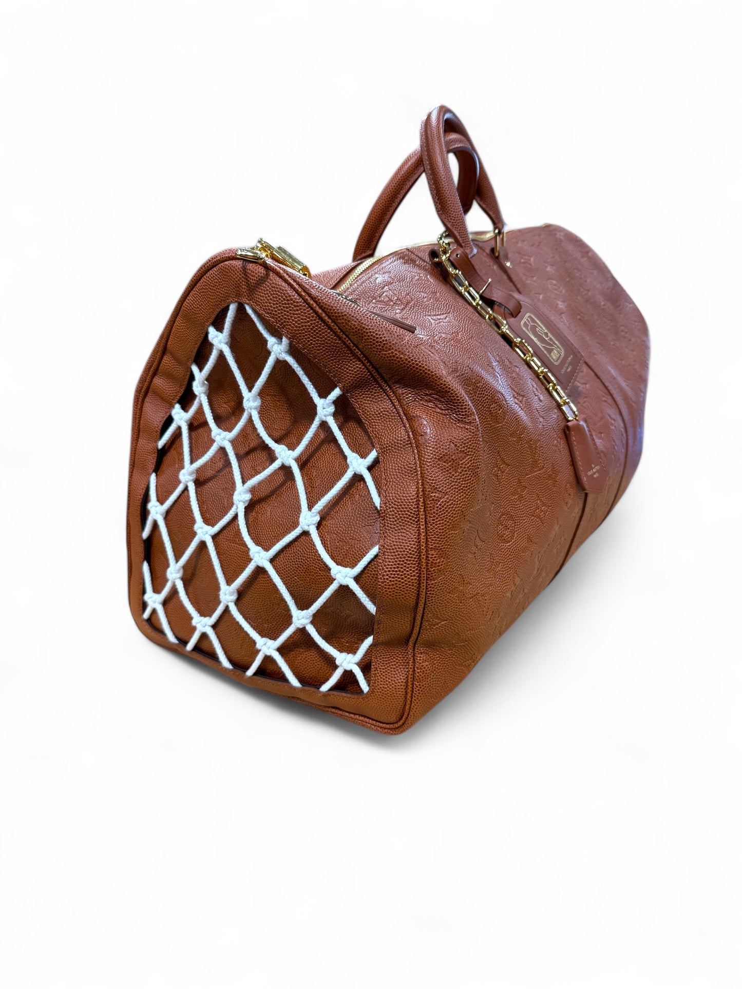 Louis Vuitton NBA Monogram Basketball Spalding Brown Keepall 55