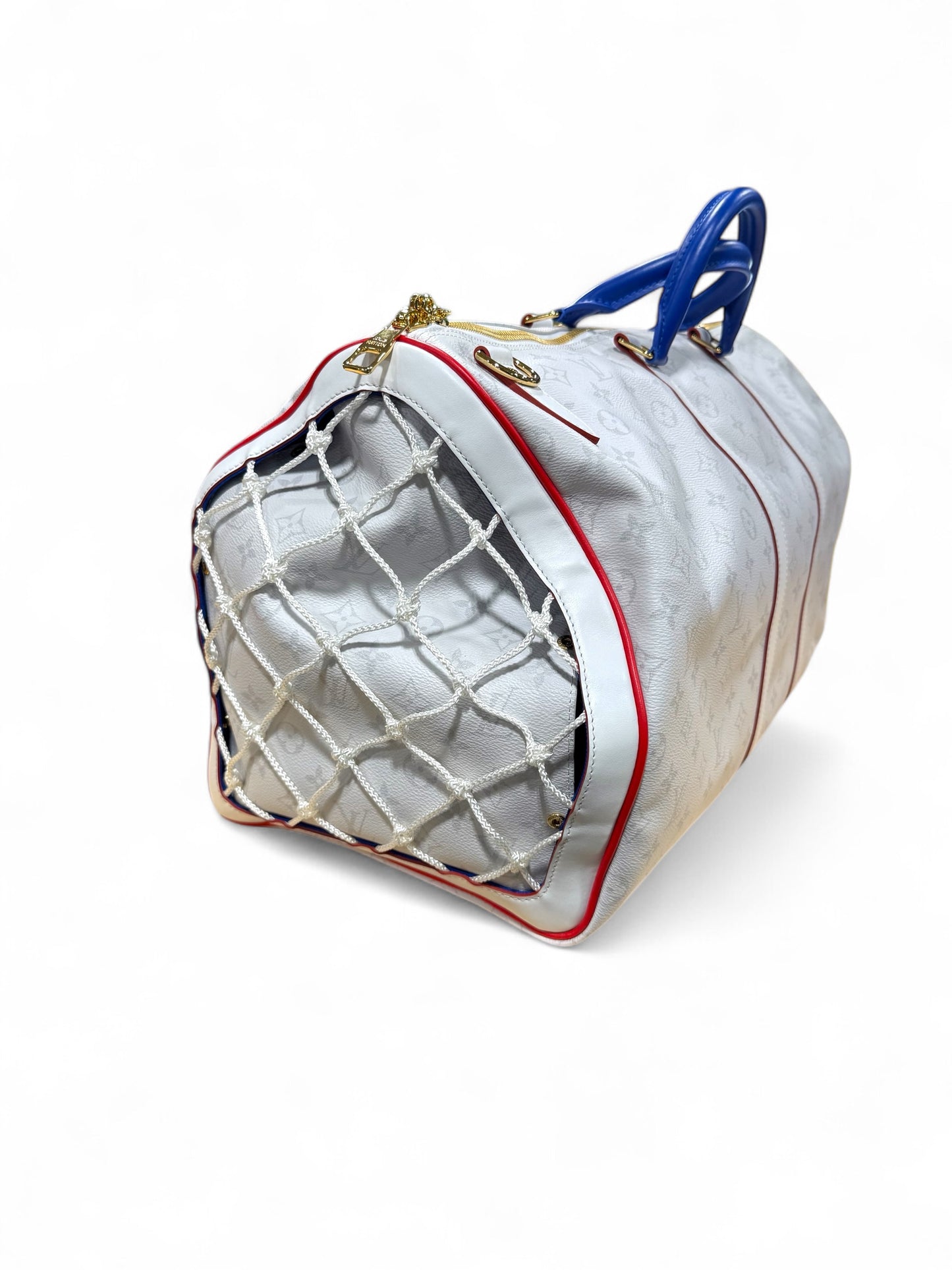 Louis Vuitton x NBA White Monogram keepall 55