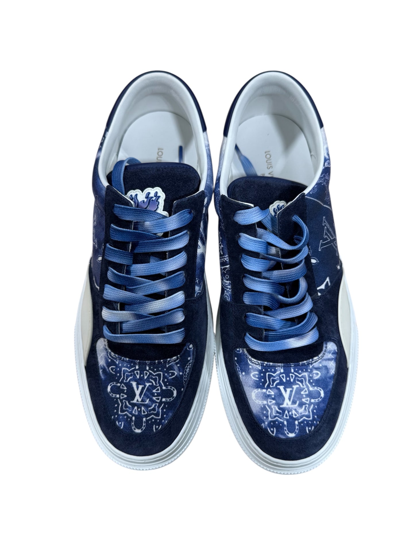 Louis Vuitton Ollie Sneakers Bandana Blue Monogram