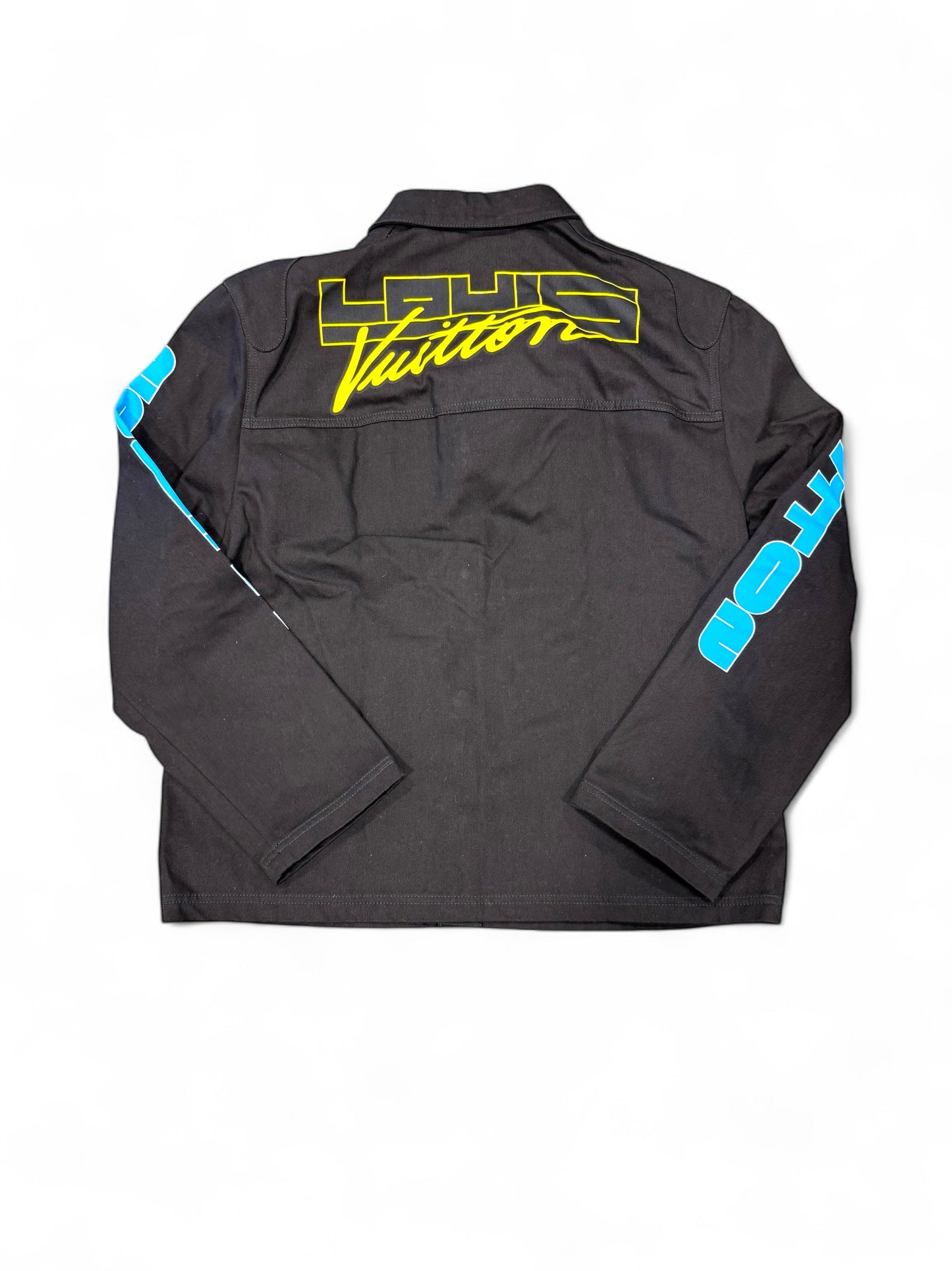 Louis Vuitton Printed Racing Denim Jacket (Black)