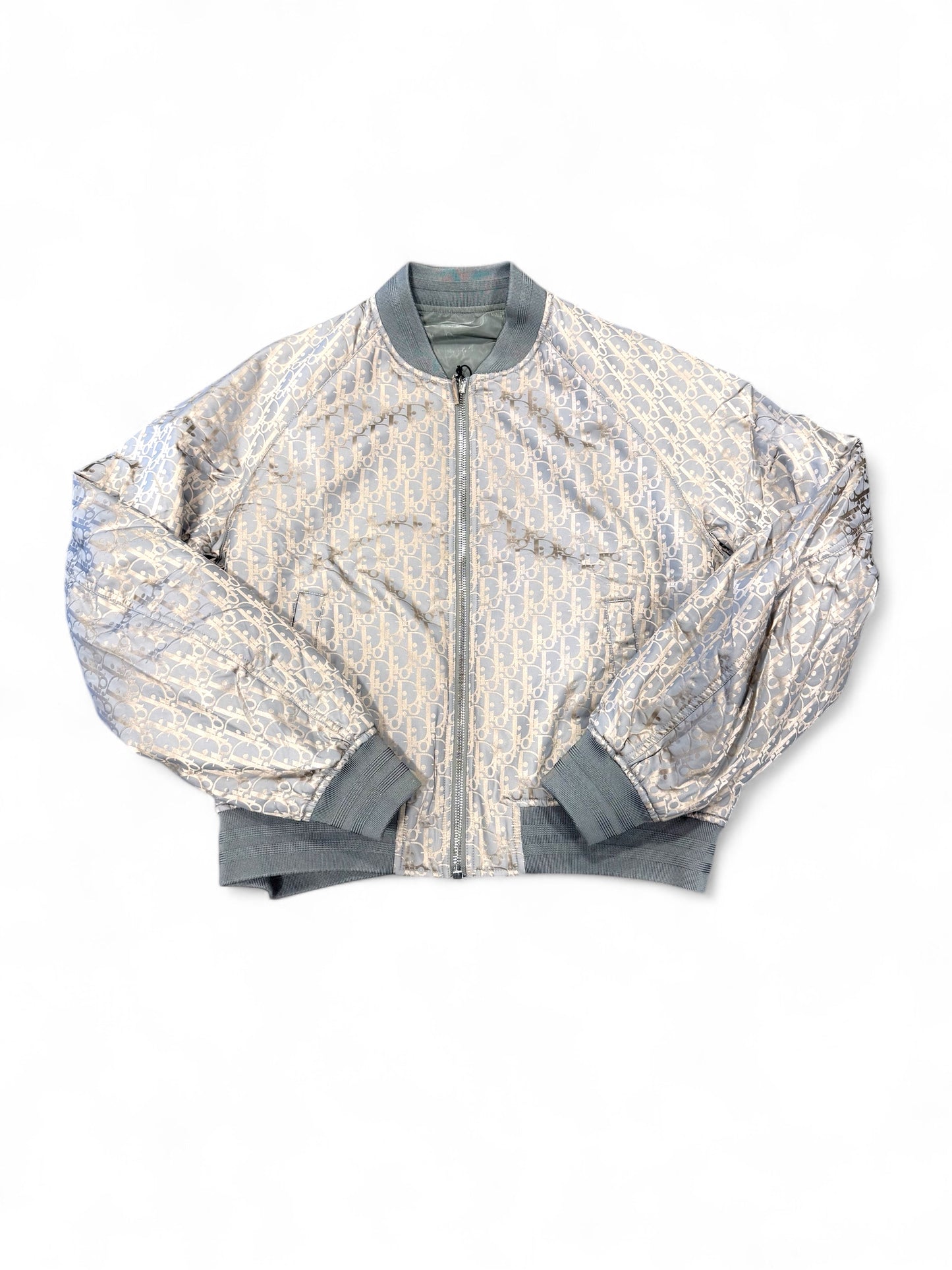 Dior Oblique Reversible Grey Bomber Jacket