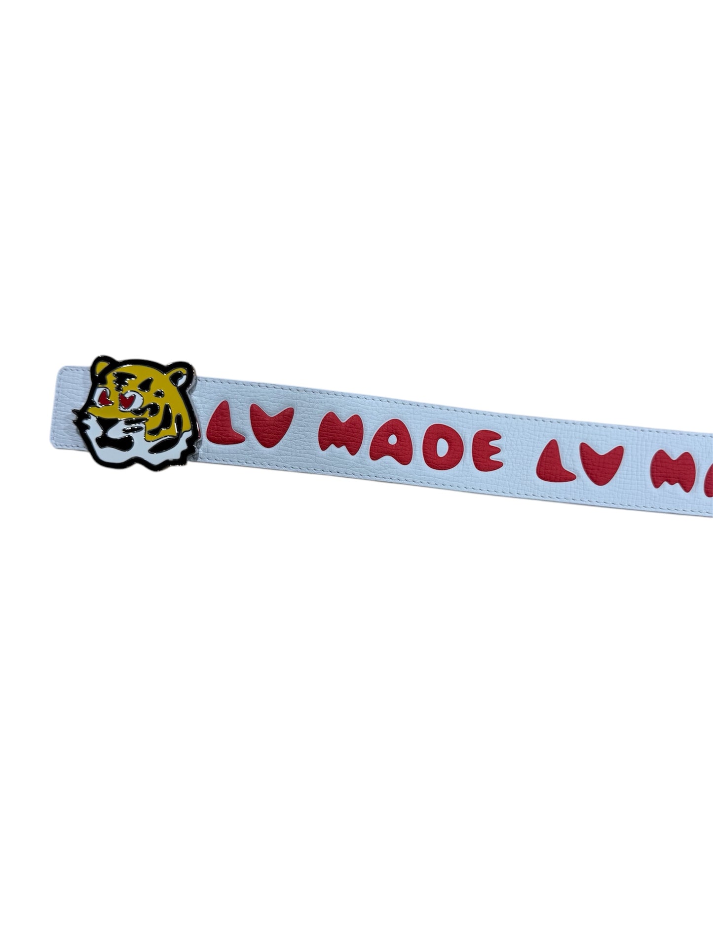 Louis Vuitton x Nigo Denim 40mm Reversible Belt White