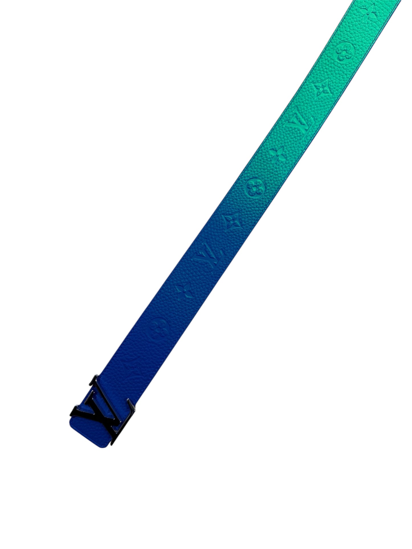 Louis Vuitton Taurillon Illusion Blue/Green 40mm Belt