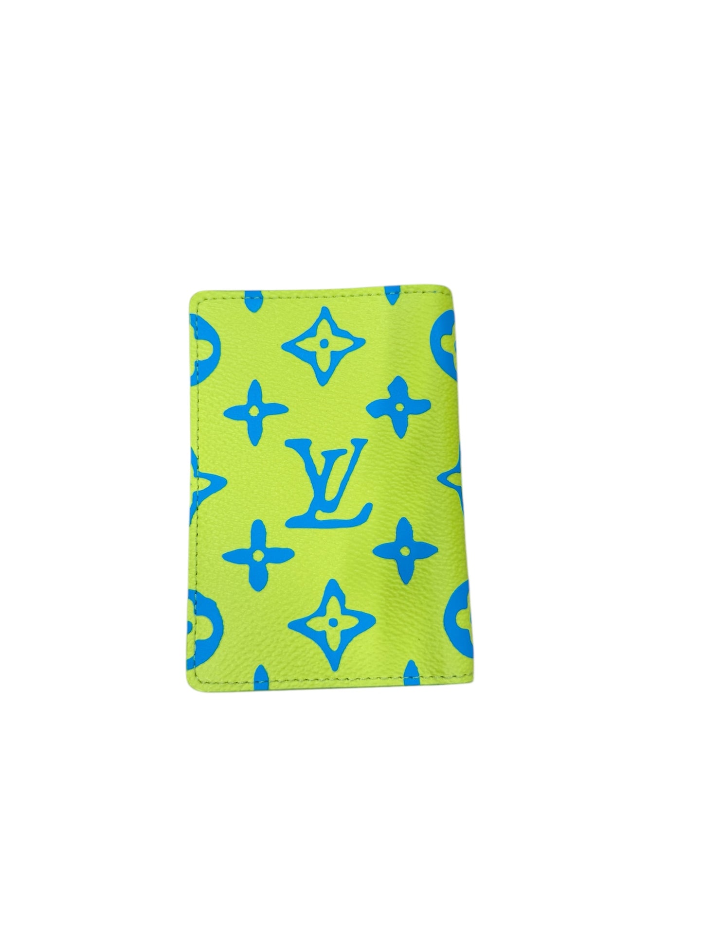 Louis Vuitton Blue Yellow Monogram Pocket Organizer
