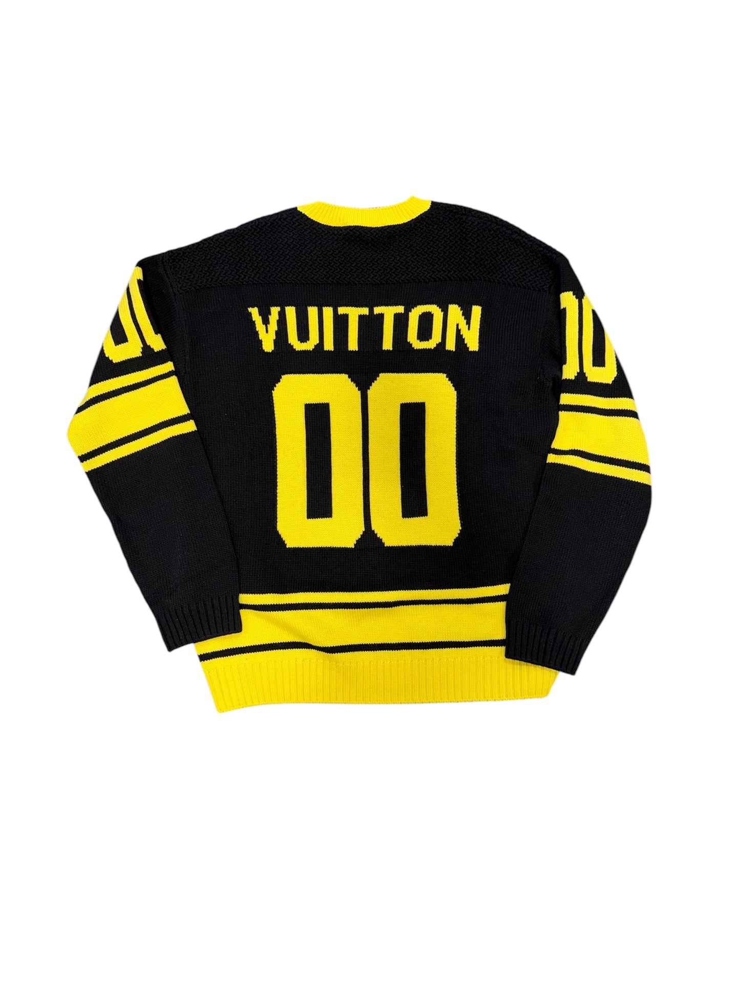 Louis Vuitton Black / Yellow Knit Sweater Jersey