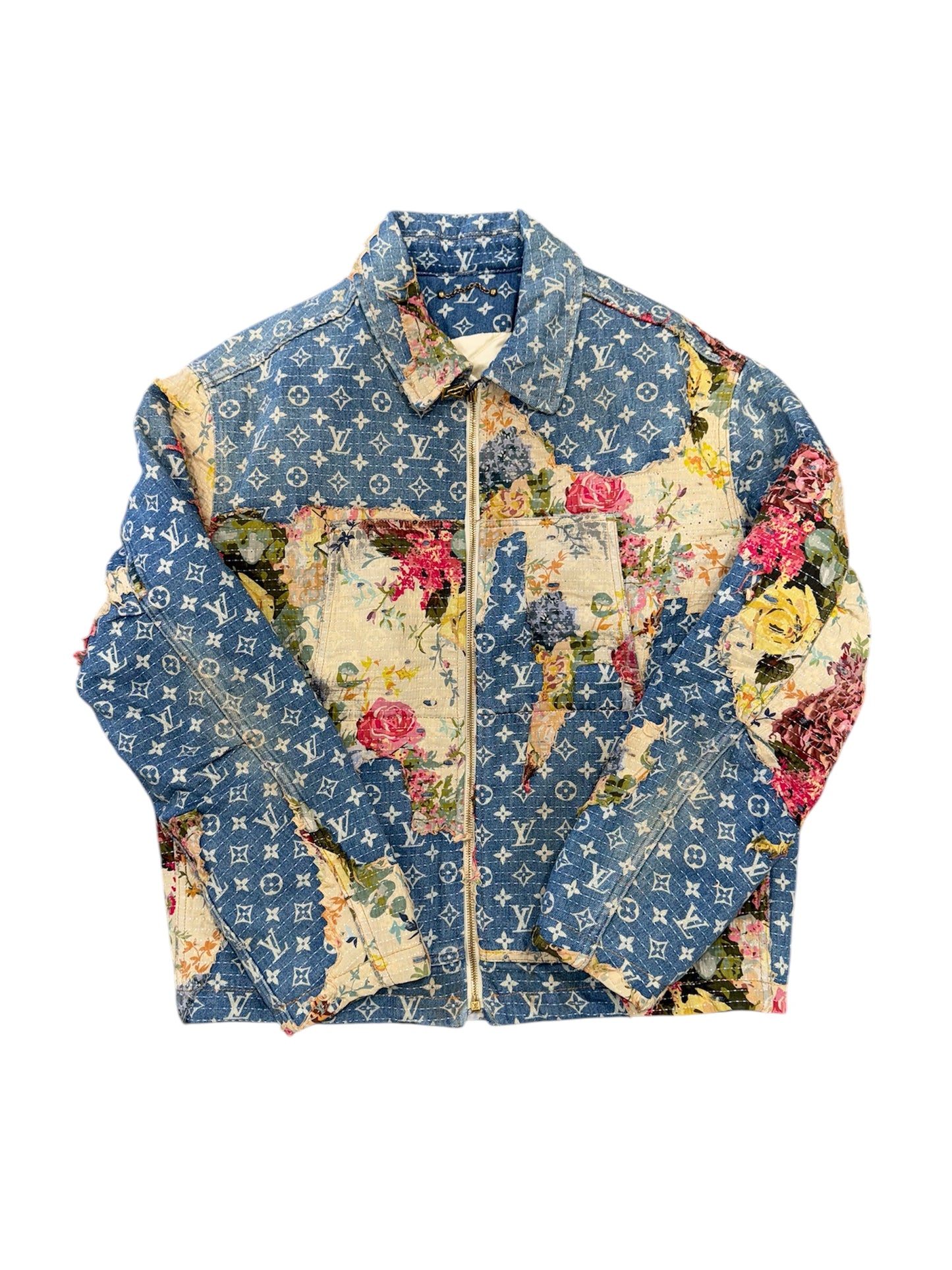 Louis Vuitton Destroyed Workwear Denim Jacket