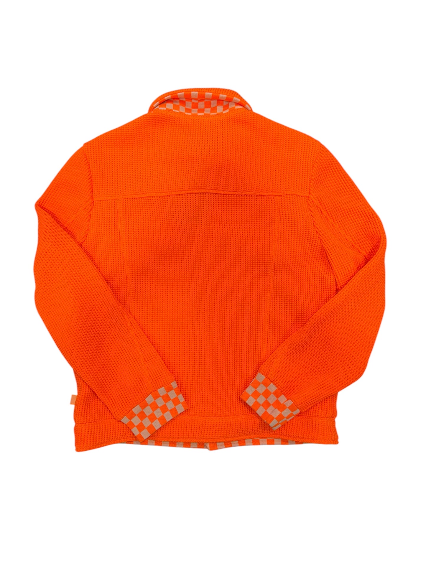 Louis Vuitton Orange Waffle Knit Trucker Jacket