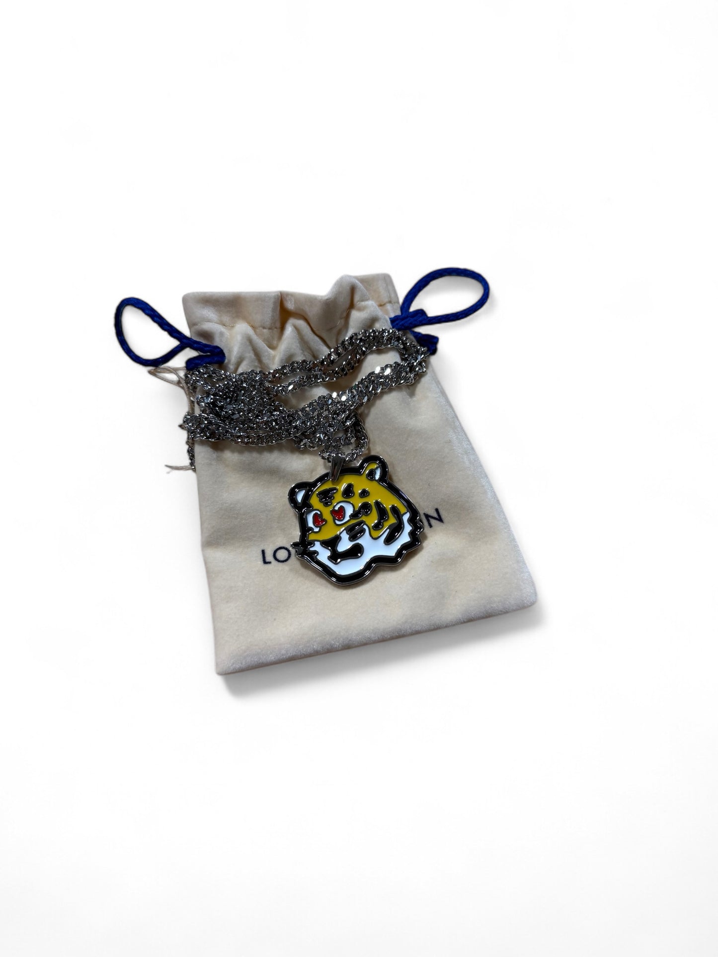 Louis Vuitton x Nigo Tiger Pendant Necklace