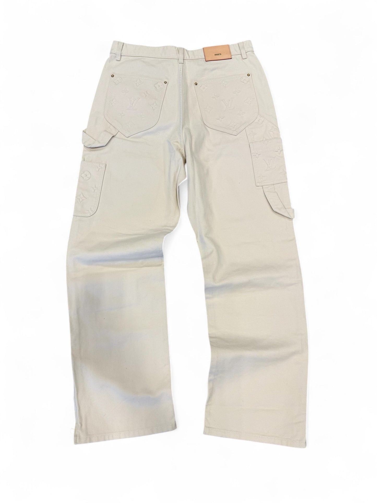 Louis Vuitton Monogram Carpenter Jeans (Cream)