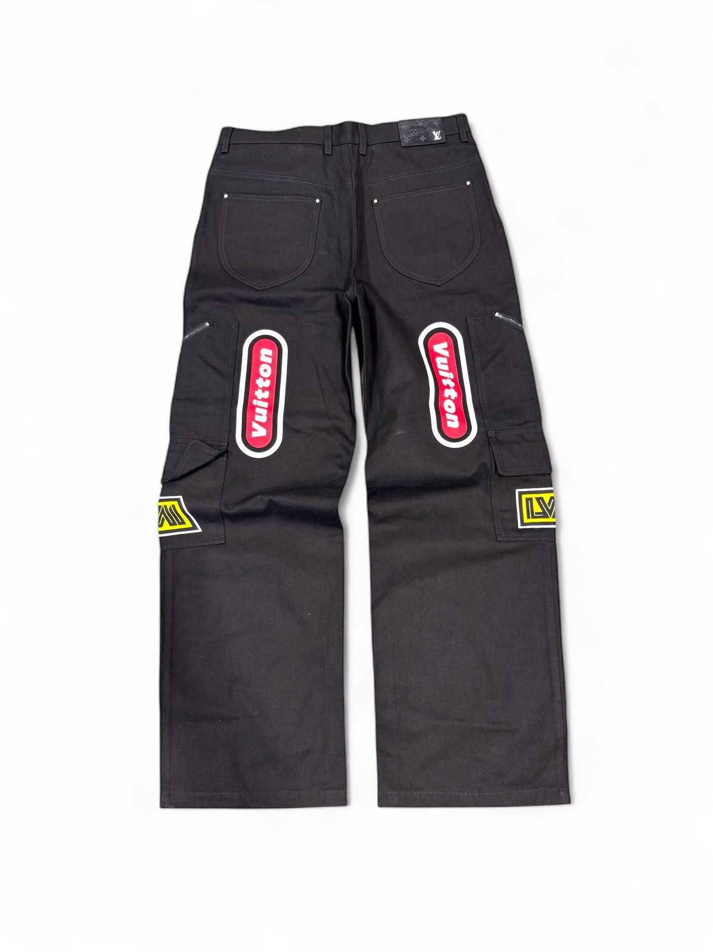 Louis Vuitton Printed Racing Denim Pants (Black)