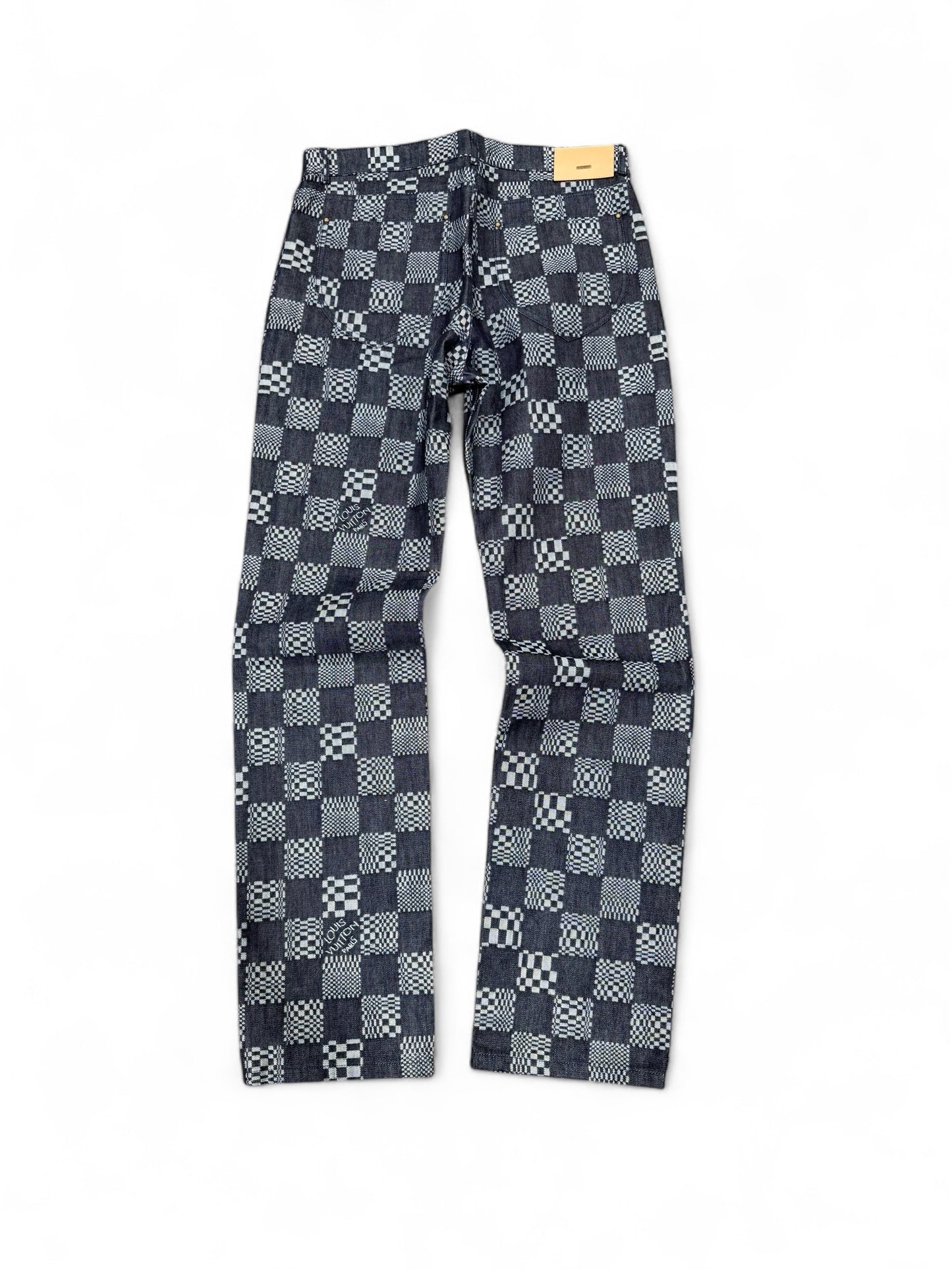 Louis Vuitton Distorted Damier Denim Jeans