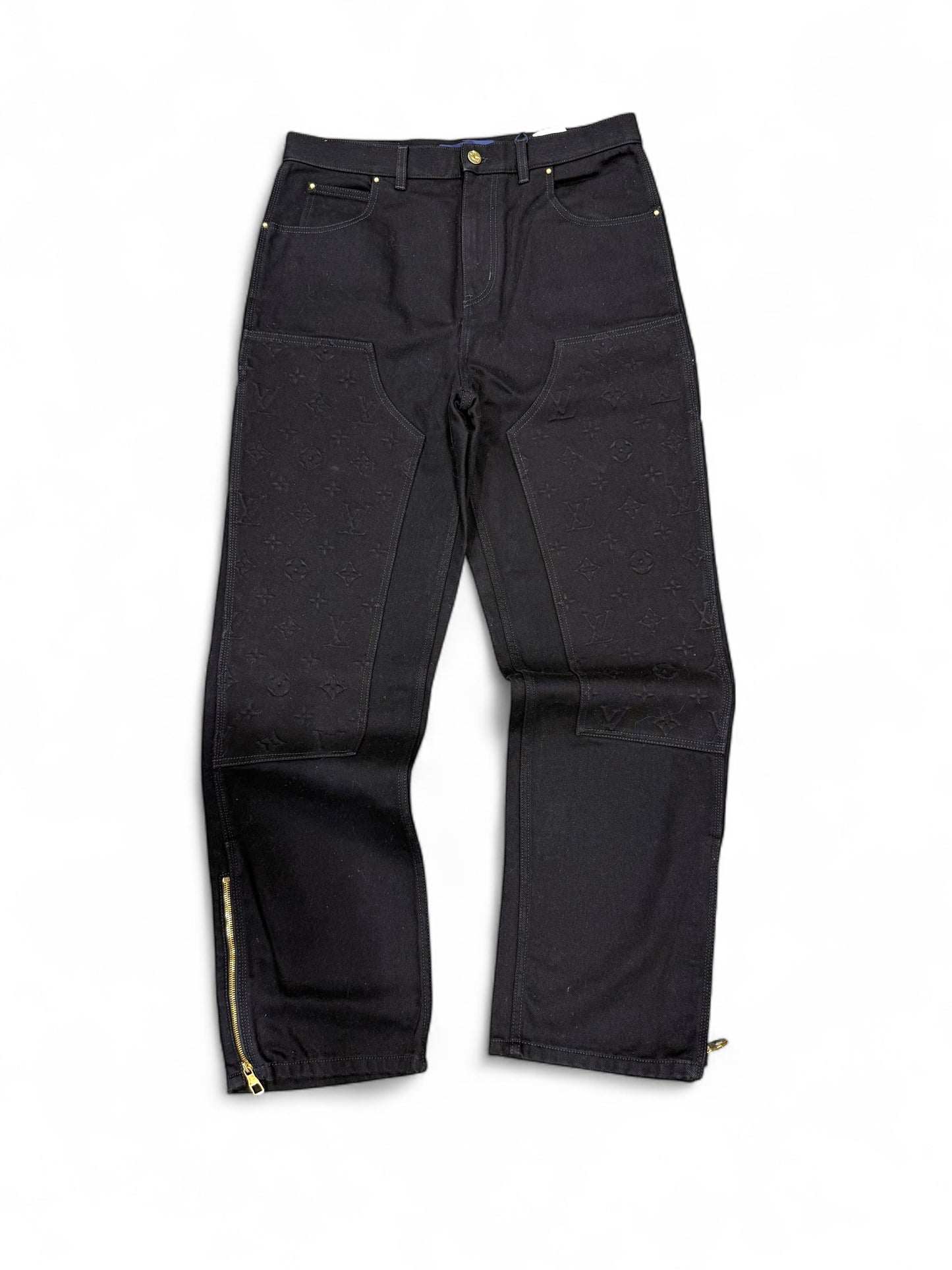 Louis Vuitton Monogram Carpenter Jeans (Black)