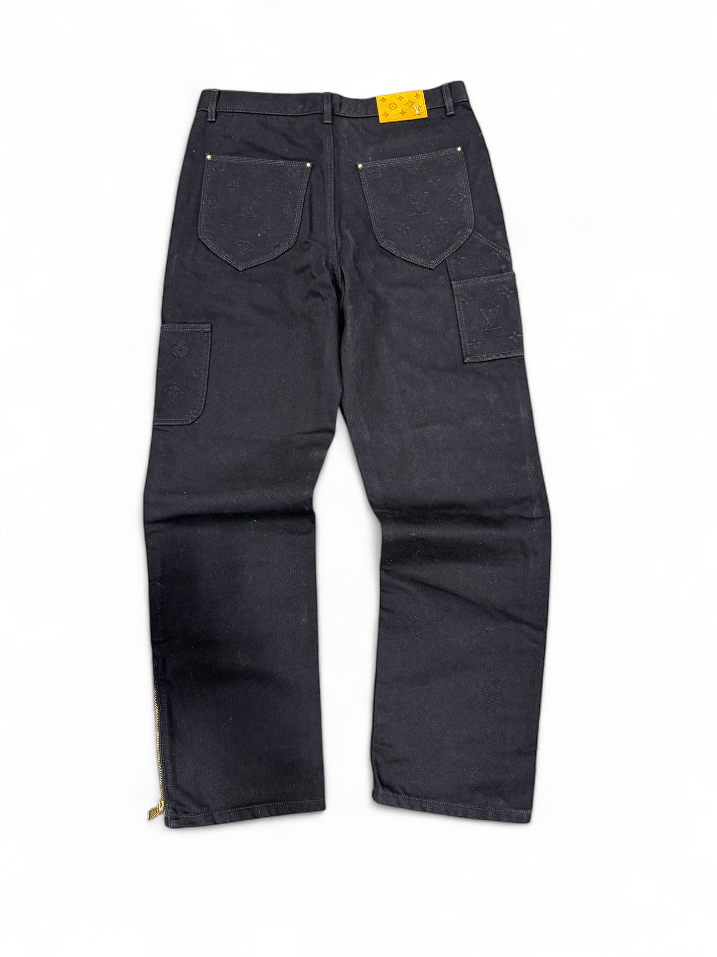 Louis Vuitton Monogram Carpenter Jeans (Black)
