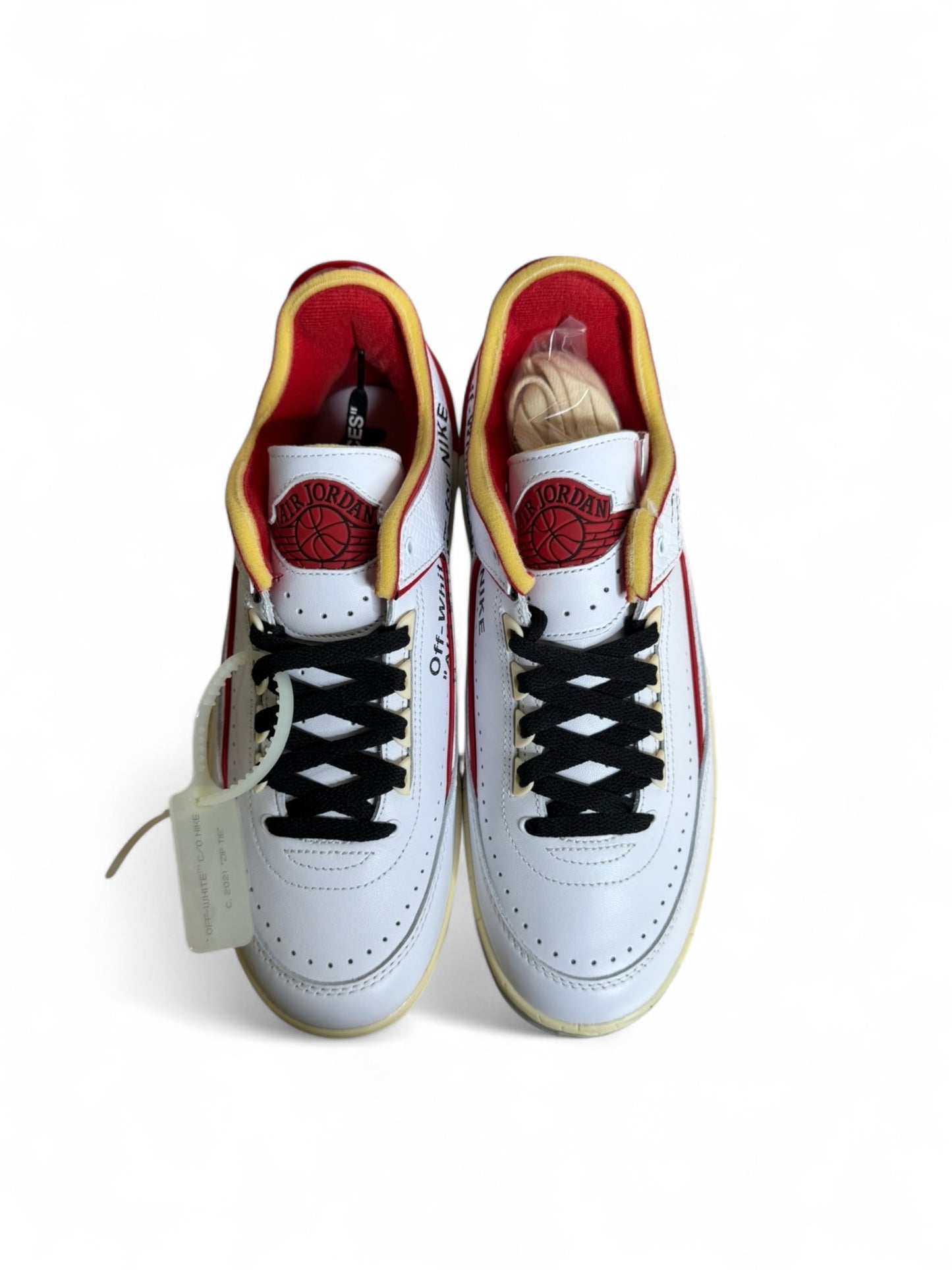 Off-White x Air Jordan 2 Low White Varsity Red