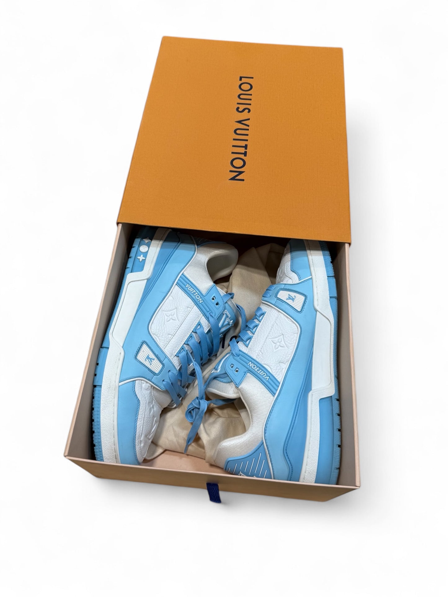 Louis Vuitton Trainer (Sky Blue / White)