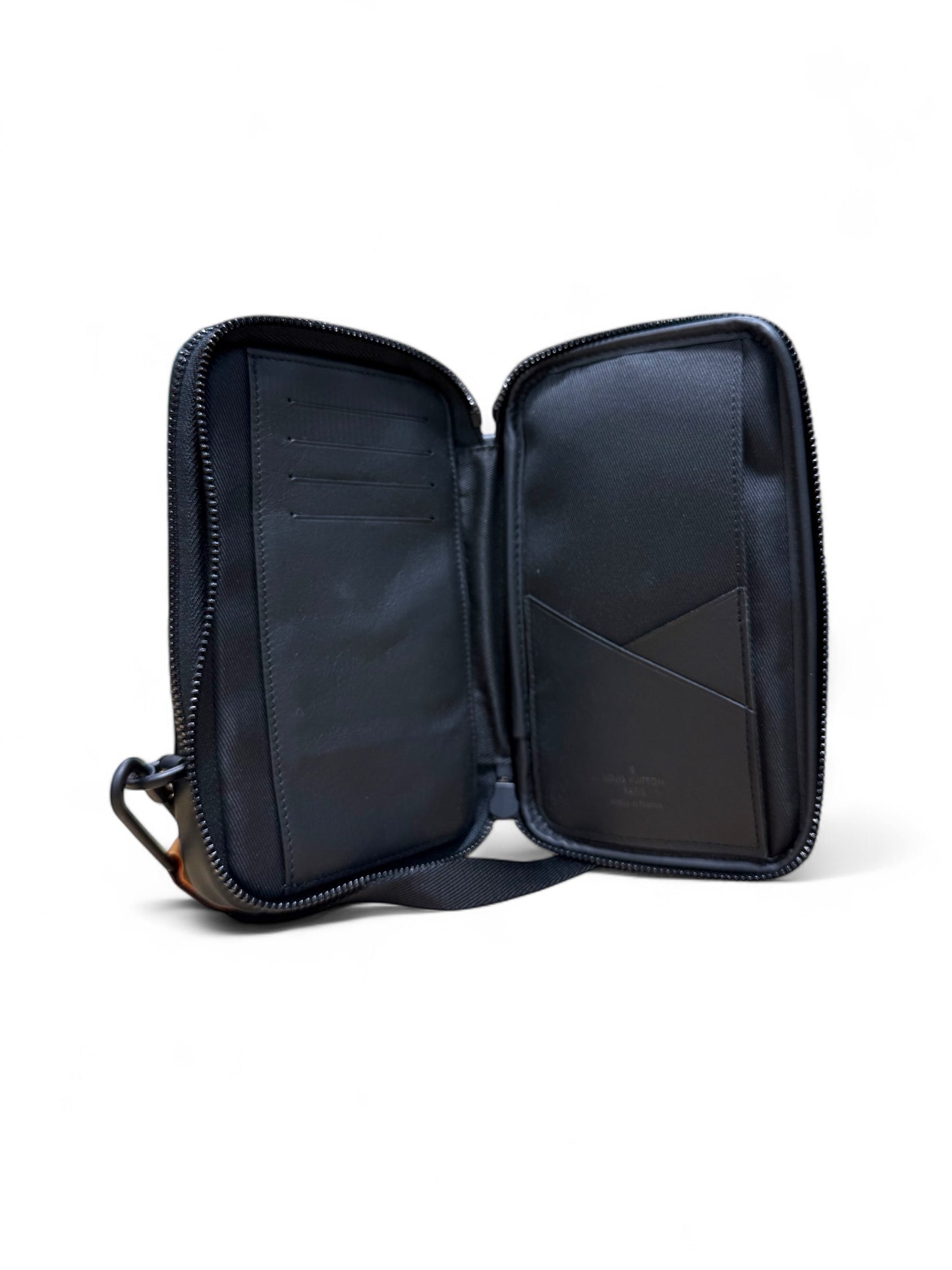 Louis Vuitton x Nigo Giant Damier Double Phone Pouch / Shoulder bag
