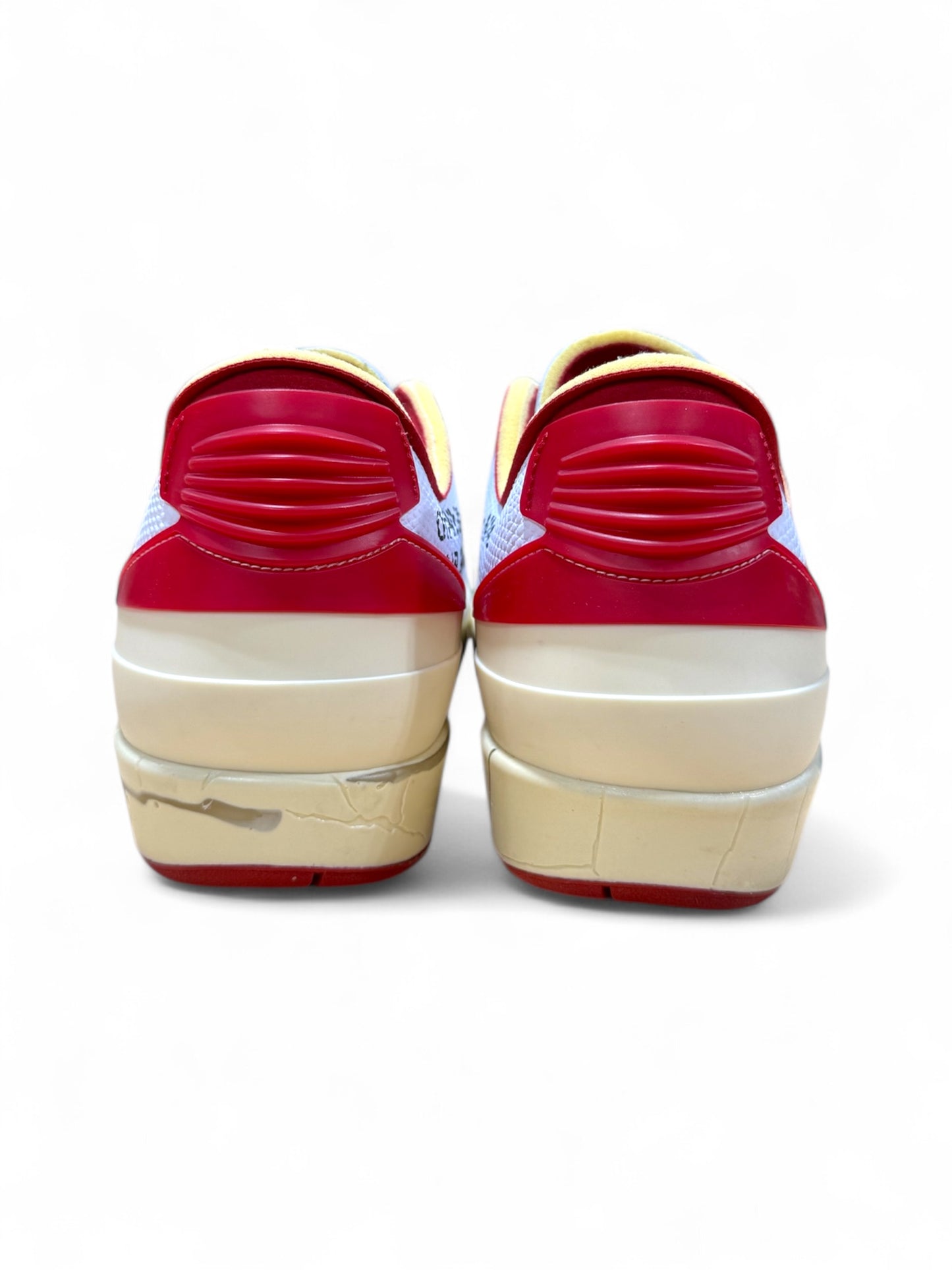 Off-White x Air Jordan 2 Low White Varsity Red (Pre-Owned)