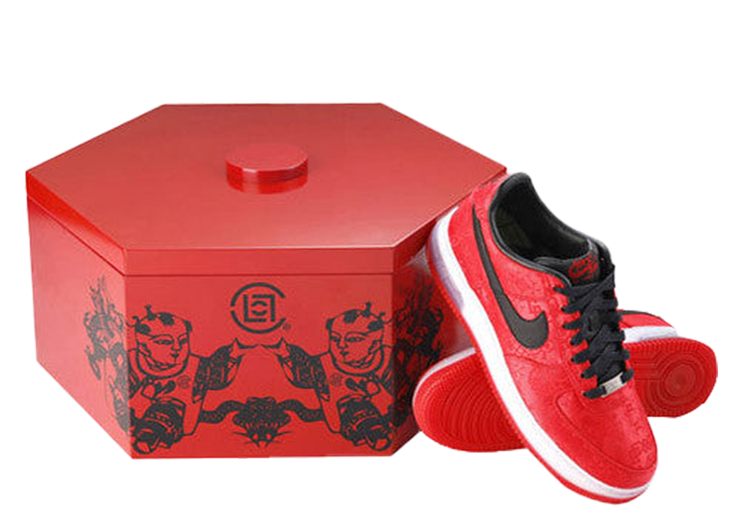 Red Clot 1World Air Force 1 Special Box