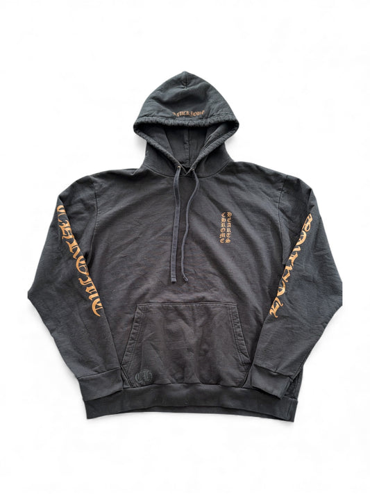 Chrome Hearts Brown Vertical Logo Hoodie