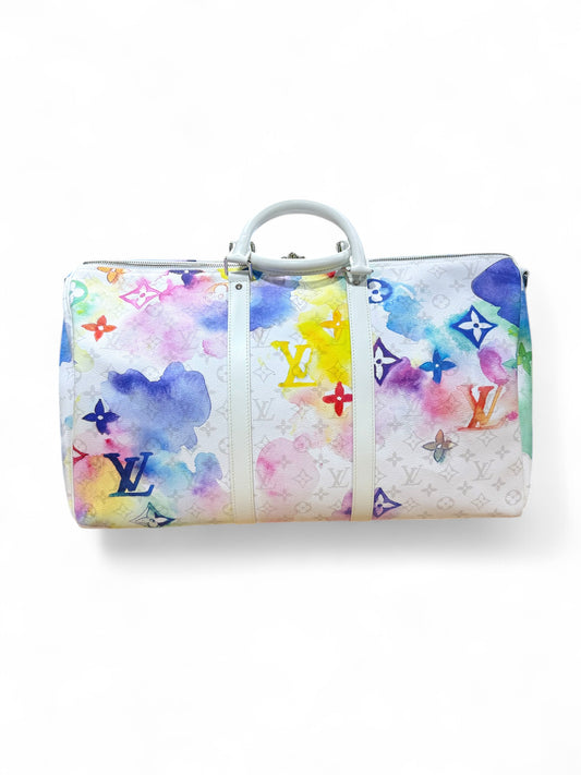 Louis Vuitton Monogram Watercolor Keepall 50