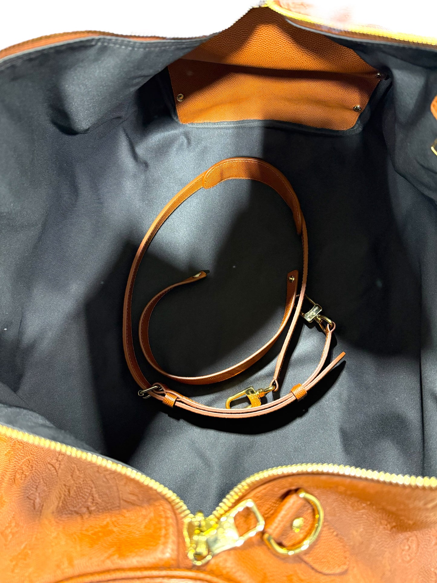 Louis Vuitton NBA Monogram Basketball Spalding Brown Keepall 55