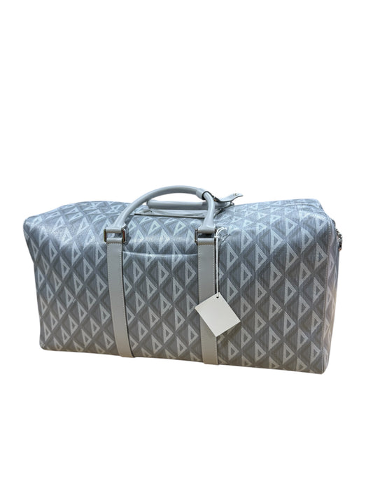 Dior Lingot 50 CD Diamond Canvas Duffle Bag
