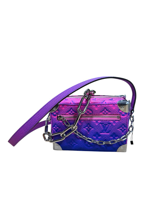 Louis Vuitton Mini Soft Trunk Taurillon Illusion Blue/Pink