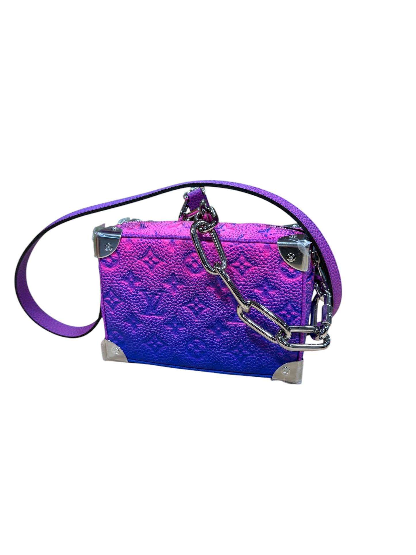 Louis Vuitton Mini Soft Trunk Taurillon Illusion Blue/Pink