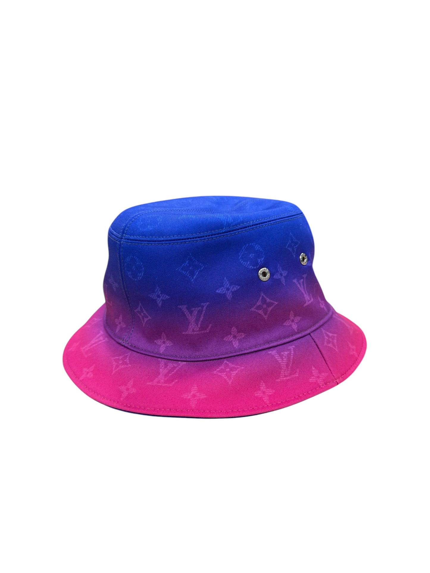 Louis Vuitton Illusion Monogram Bucket Hat Blue Gradient Pink