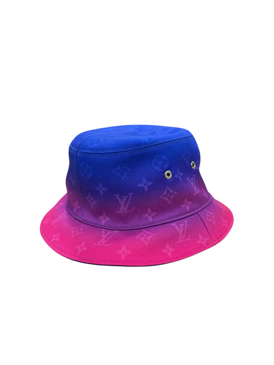 Louis Vuitton Illusion Monogram Bucket Hat Blue Gradient Pink
