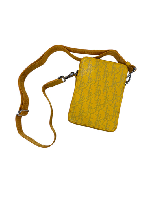 Dior Oblique World Tour Shoulder Bag (Yellow)