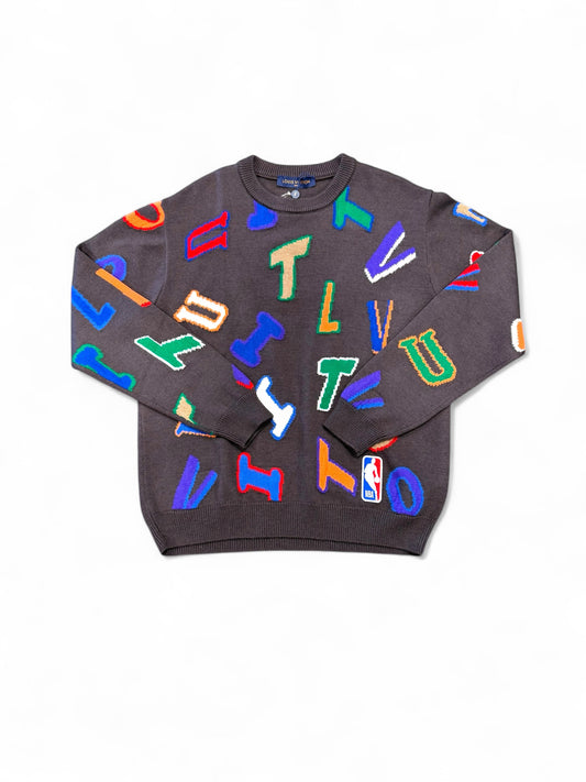 Louis Vuitton x NBA Letters Crewneck Sweatshirt