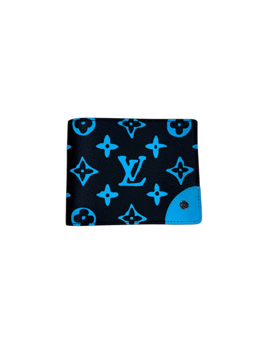 Louis Vuitton Blue Monogram Playground Slender Wallet
