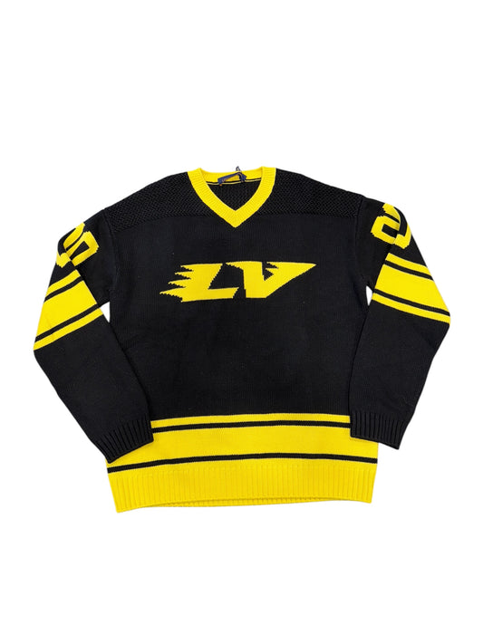 Louis Vuitton Black / Yellow Knit Sweater Jersey