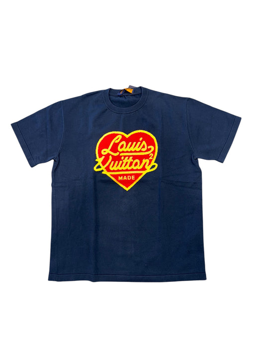 Louis Vuitton Nigo Navy Heart Intarsia T-Shirt