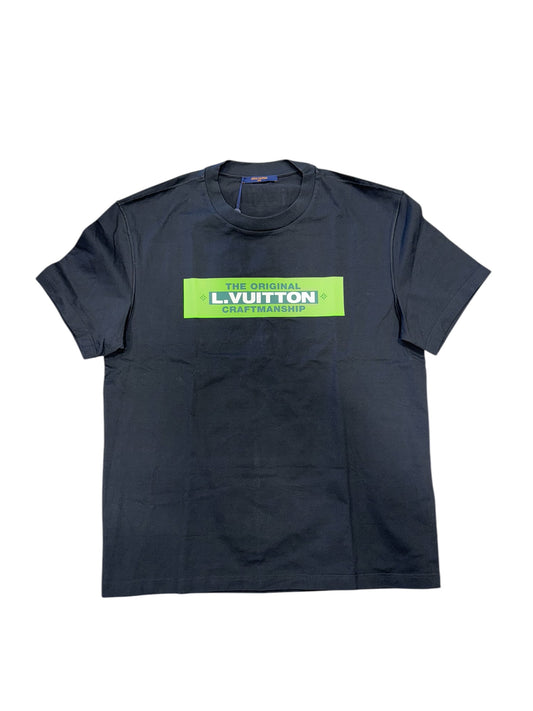 Louis Vuitton Black Green Craftsmanship T-Shirt