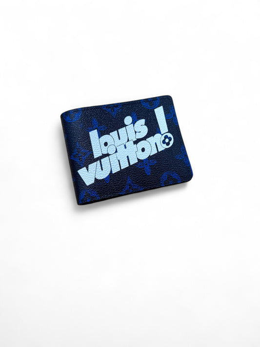 Louis Vuitton! Monogram Multiple Wallet (Blue)