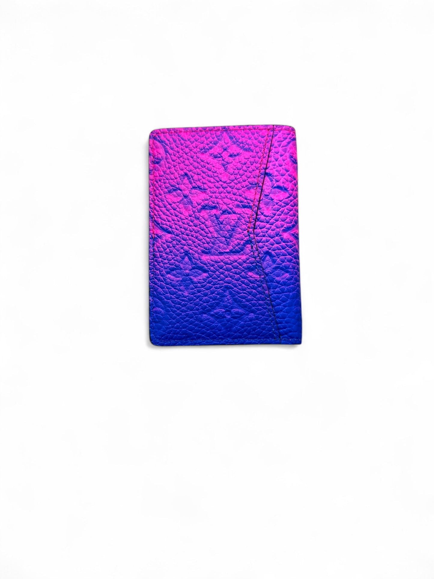 Louis Vuitton Taurillon Illusion Pocket Organizer (Blue / Pink)