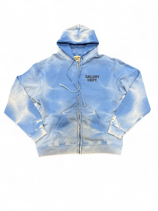 Gallery Dept. Blue wash Zipup Hoodie