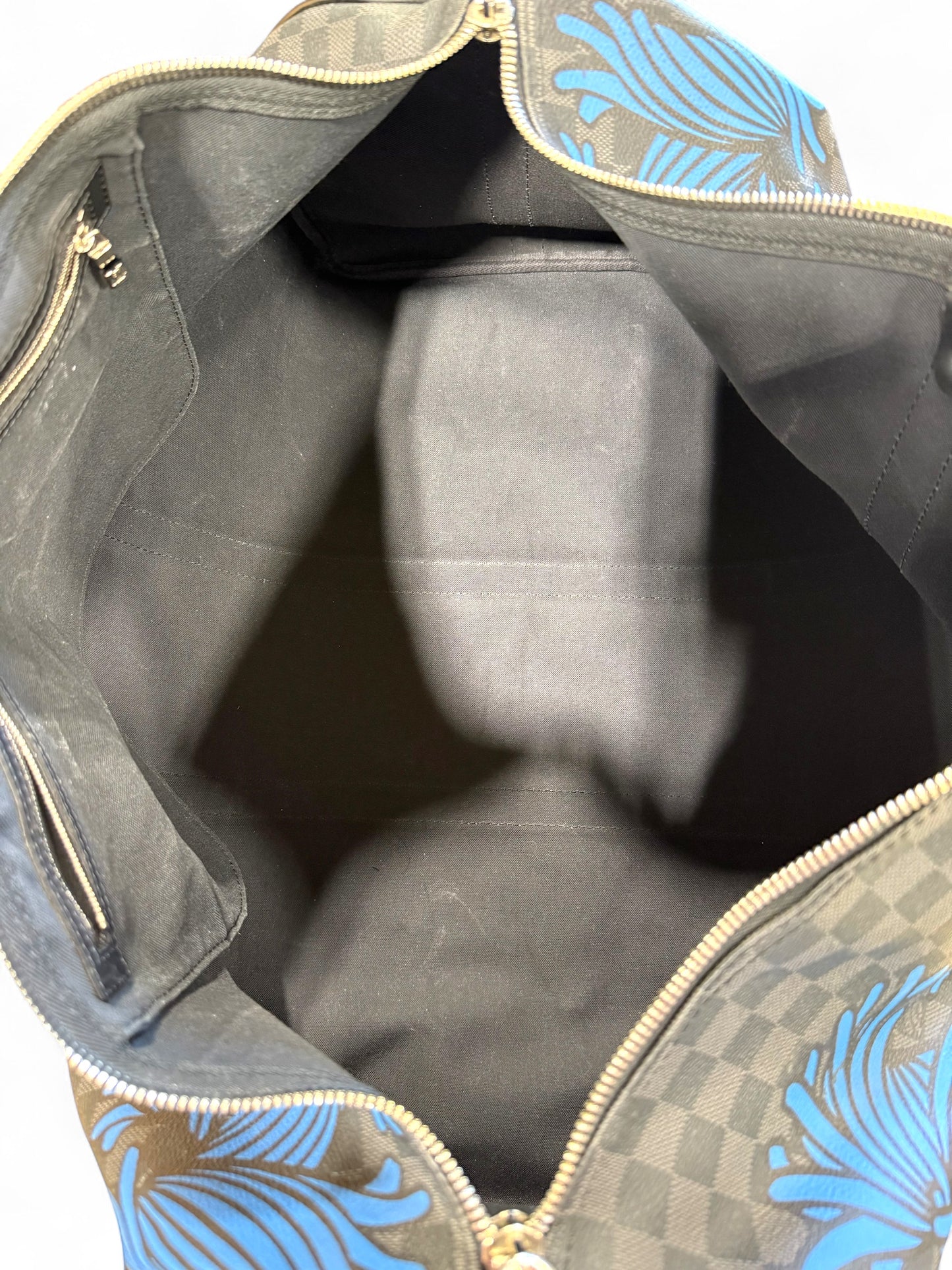 Louis Vuitton Keepall Bandouliere 55 Christopher Nemeth Blue Rope Weekend Travel Bag