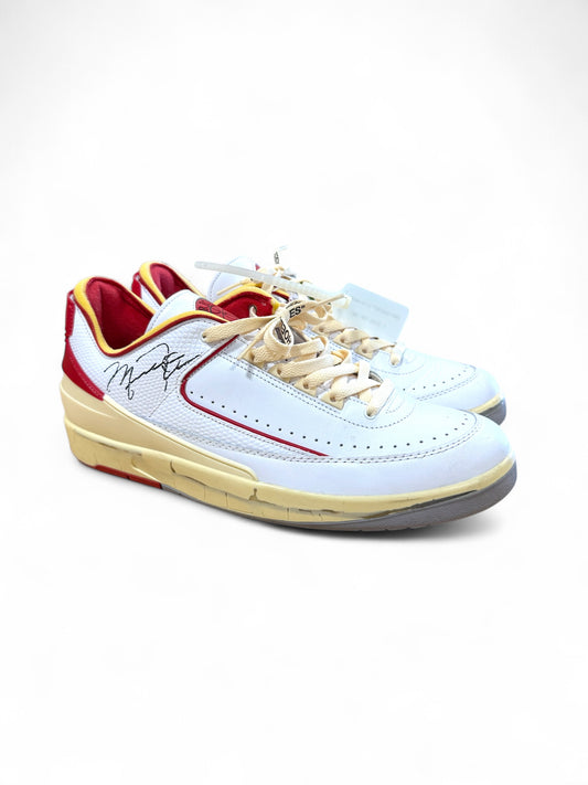 Off-White x Air Jordan 2 Retro Low SP White Varsity Red (Pre-Owned)