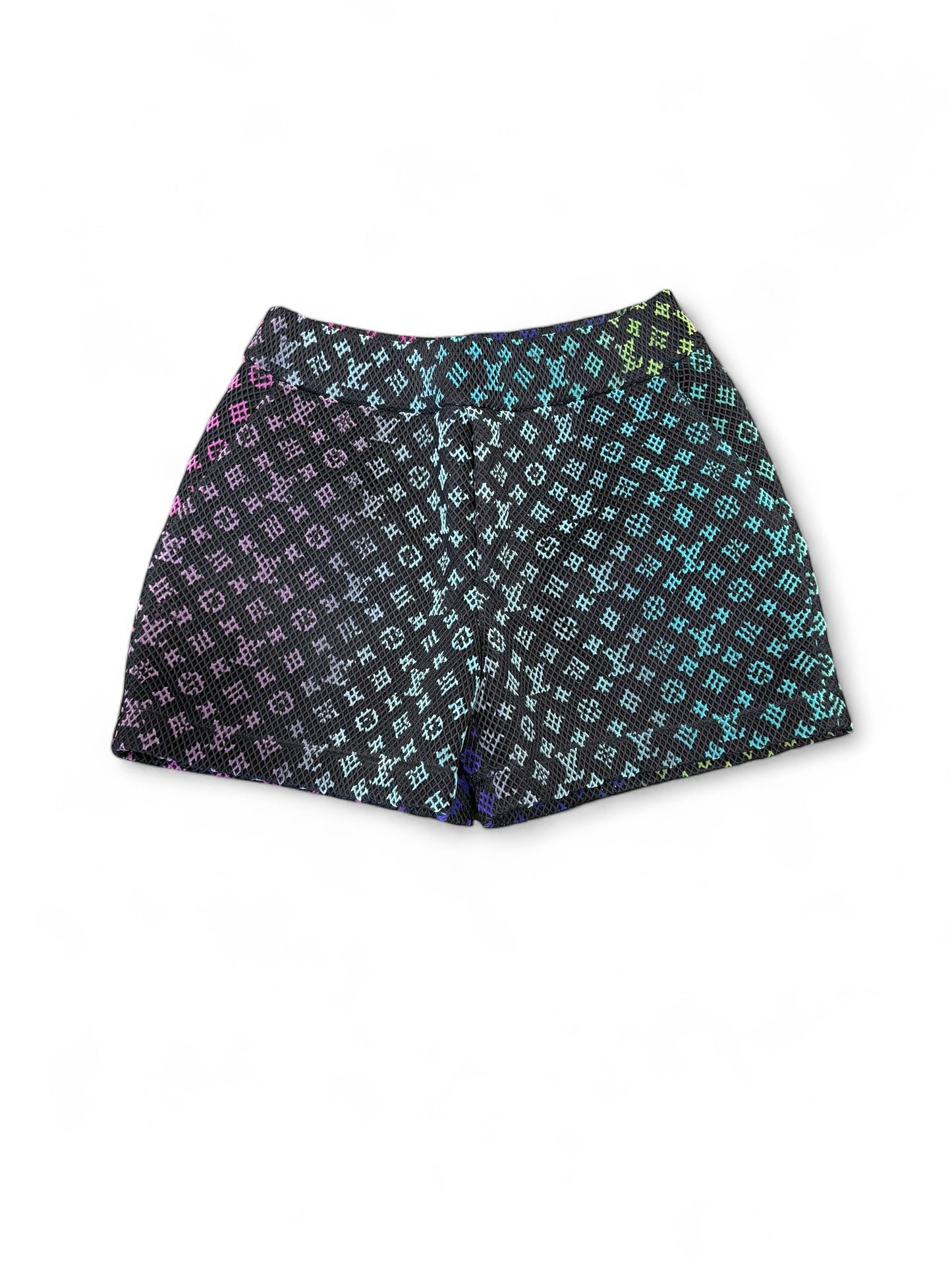 Louis Vuitton Monogram Gradient Mesh Shorts (Black/Rainbow)