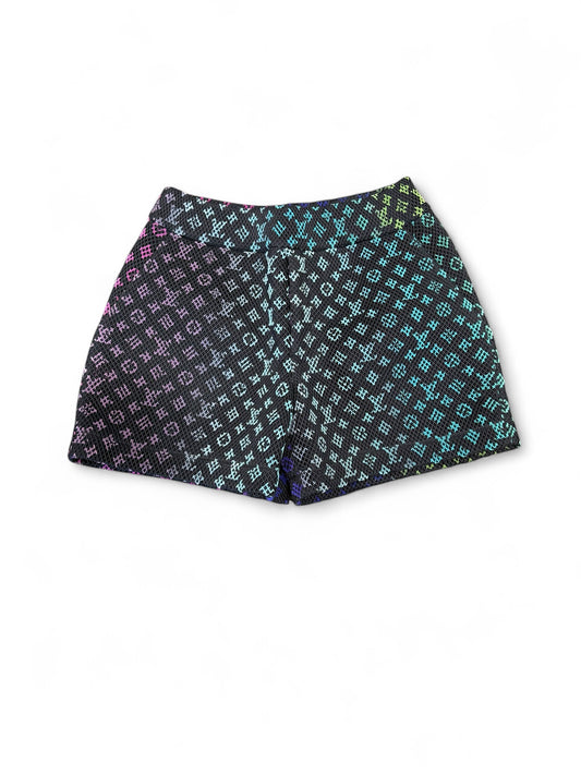 Louis Vuitton Monogram Gradient Mesh Shorts (Black/Rainbow)