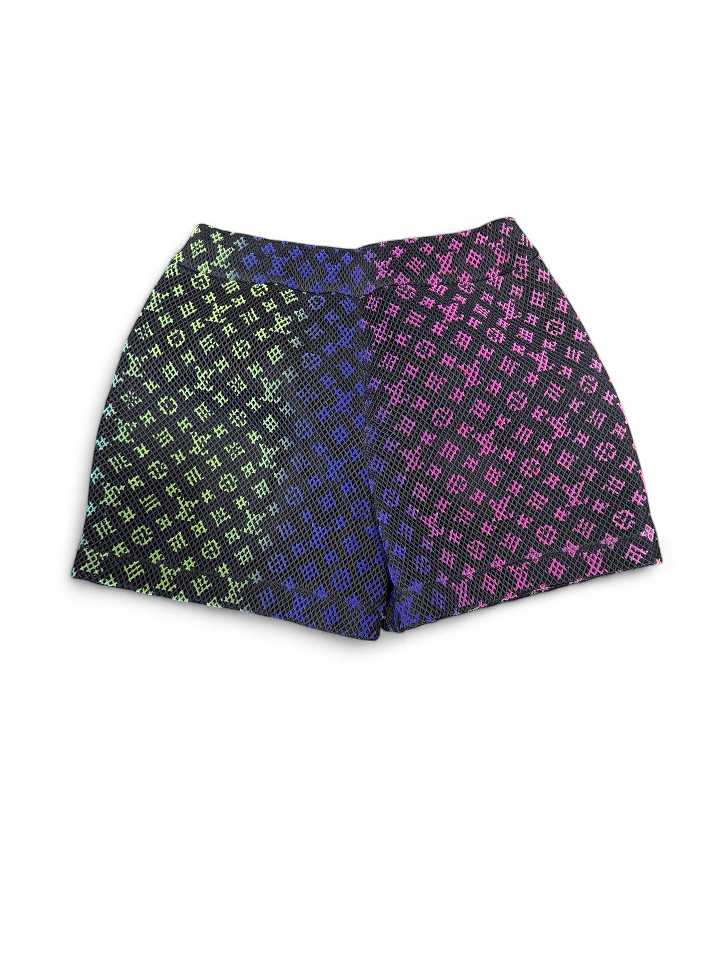 Louis Vuitton Monogram Gradient Mesh Shorts (Black/Rainbow)
