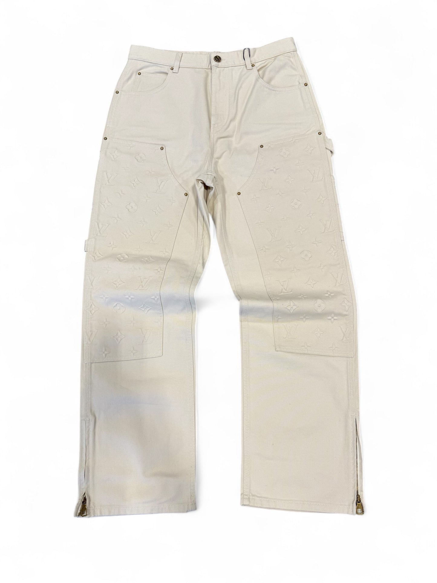 Louis Vuitton Monogram Carpenter Jeans (Cream)