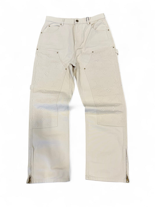 Louis Vuitton Monogram Carpenter Jeans (Cream)