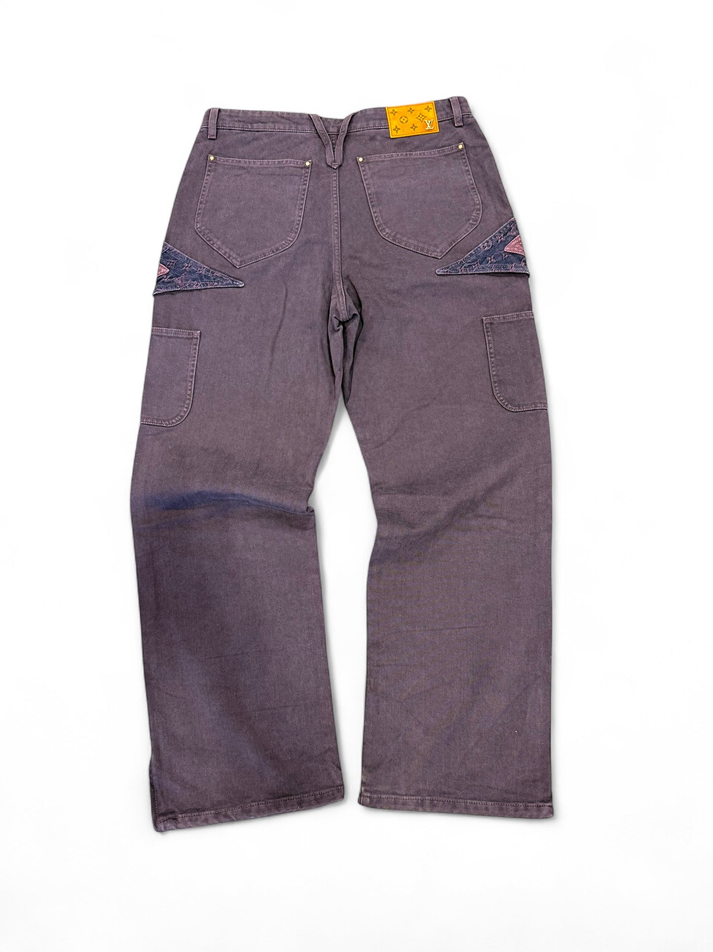 Louis Vuitton Monogram Flower Denim Jeans (Purple)