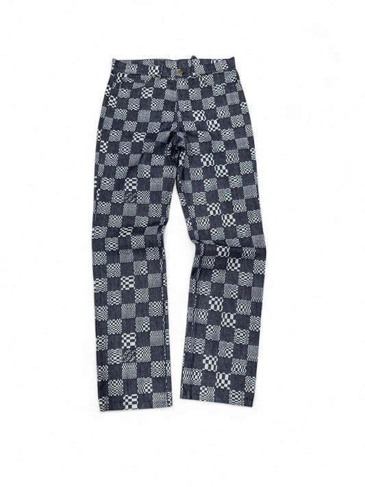 Louis Vuitton Distorted Damier Denim Jeans