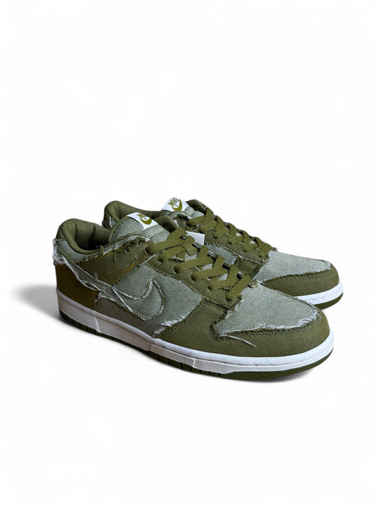 Pilgrim White Nike Dunk Low (Green Denim)