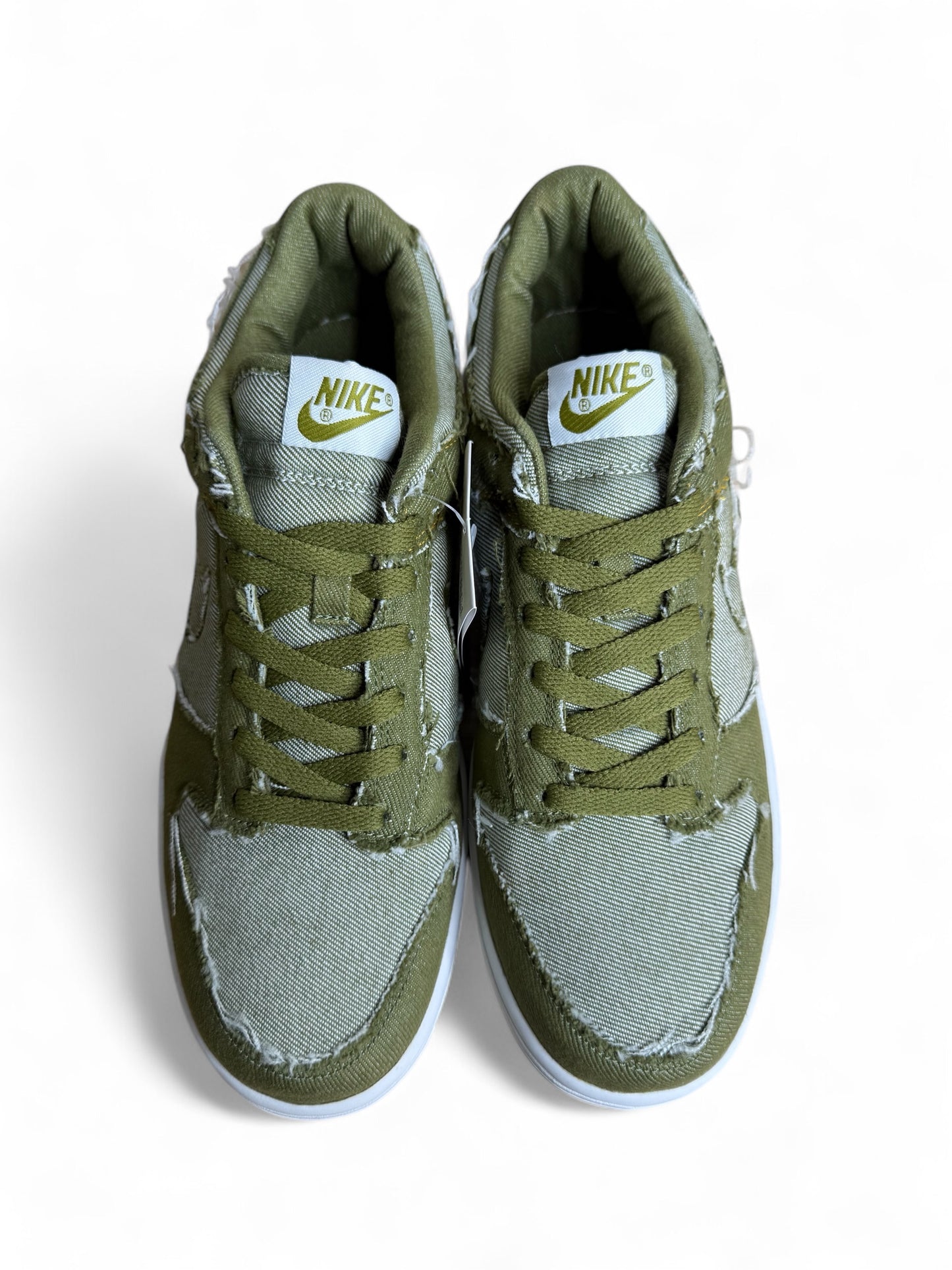 Pilgrim White Nike Dunk Low (Green Denim)